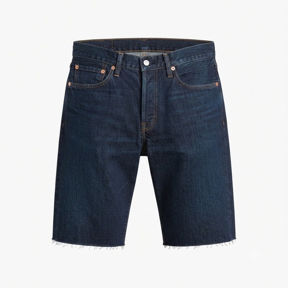 Levi's Other - Levi's 511 Cut Off Shorts Mens 34 Blue NWT Slim Fit Denim Factory Raw Hem
